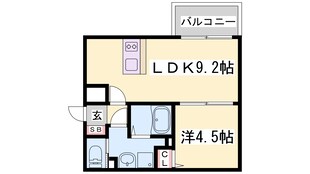 プレサンスTHE神戸の物件間取画像